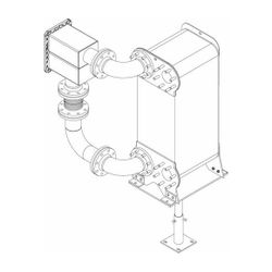 Buderus Wärmetauschergruppe Kaskade GB402 1240kW, WT DN 100, PN 16, Verrohrung WT... BUDERUS-7736613103 4047416384344 (Abb. 1)