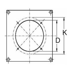 Buderus Brennerplatte GE515, 320x320mm Brennerloch 160, Lochkreis 224, M8... BUDERUS-63026869 4010009180203 (Abb. 1)