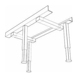 Buderus Traglager für Nachheizkästen höhenverstellbar dreifüßig... BUDERUS-4111780 4057749928214 (Abb. 1)