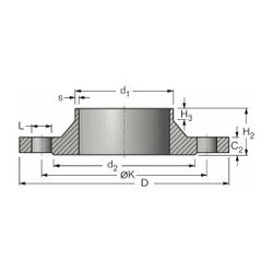 Buderus Flanschsatz DN 32 PN 16, M16x90mm 4.6 ISO, für Absperrklappe ARI/KSB/EBRO... BUDERUS-81350234 4051516929503 (Abb. 1)