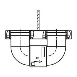 Buderus Logaplus Paket LKP700-2 unten Paket Luftkanäle für WLW196iIR 6-8... BUDERUS-7739612626 4057749929150 (Abb. 1)