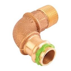 Buderus Logafix Rotguss Bogen 90 Grad Innen/Außengewinde 15mm x R 1/2" mit V-Kontur... BUDERUS-7738326945 4057749638199 (Abb. 1)