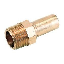 Buderus Logafix Rotguss Übergangsstück Außen/Außengewinde 28mm x R 1" mit V-Kontur... BUDERUS-7738327019 4057749638939 (Abb. 1)