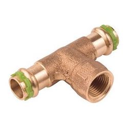 Buderus Logafix Rotguss T-Stück Innen/Innengewinde/Innen 54mm x Rp 1/2" x 54mm mit ... BUDERUS-7738326971 4057749638458 (Abb. 1)