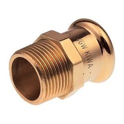 Buderus Logafix Rotguss Gas Übergangsstück Innen/Außen 15mm x R 1/2" mit M-Kontur... BUDERUS-7738326809 4057749636942 (Abb. 1)