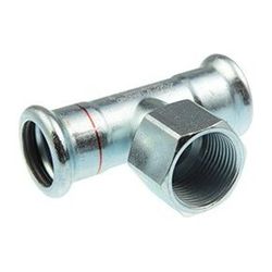 Buderus Logafix C-Stahl T-Stück Innen/Innengewinde/Innen 42mm x Rp 1/2" x 42mm mit ... BUDERUS-7738327889 4057749442918 (Abb. 1)