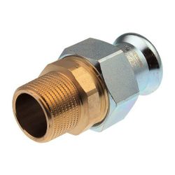 Buderus Logafix C-Stahl Doppelnippelverschraubung Innen/Außengewinde 15mm x R 1/2" ... BUDERUS-7738327958 4057749443601 (Abb. 1)