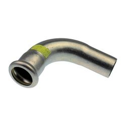 Buderus Logafix Edelstahl Gas Bogen 90 Grad Innen/Außen 15mm mit M-Presskontur... BUDERUS-7738327613 4057749643407 (Abb. 1)