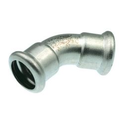 Buderus Logafix Edelstahl Bogen 45 Grad Innen/Innen 35mm mit M-Kontur... BUDERUS-7738326036 4057749446725 (Abb. 1)