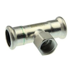 Buderus Logafix Edelstahl T-Stück Innen/Innen/Innen 18mm x Rp 1/2" x 18mm mit M-Kon... BUDERUS-7738326209 4057749448453 (Abb. 1)