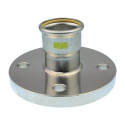 Buderus Logafix Edelstahl Übergangsflansch Gas DN 88,9 DN 80 mit M-Presskontur, PN ... BUDERUS-7738327713 4057749644404 (Abb. 1)