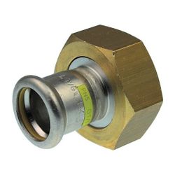 Buderus Logafix Edelstahl Gas Anschlussverschraubung Innen/Innengewinde 15mm x G 7/... BUDERUS-7738327729 4057749644565 (Abb. 1)