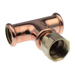 Buderus Logafix Rotguss Gas T-Stück Innen/Innengewinde/Innen 22mm x Rp 3/4" x 22mm ... BUDERUS-7738326802 4057749636874 (Abb. 1)