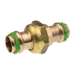 Buderus Logafix Rotguss Durchgangsverschraubung Innen/Innengewinde 54mm mit V-Kontu... BUDERUS-7738327053 4057749639271 (Abb. 1)