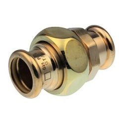 Buderus Logafix Rotguss Gas Durchgangsverschraubung Innen/Innen 35mm mit M-Kontur... BUDERUS-7738326838 4057749637222 (Abb. 1)