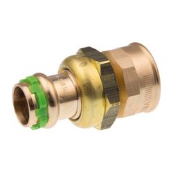 Buderus Logafix Rotguss Durchgangsverschraubung Innen/Innengewinde flach 35mm x Rp ... BUDERUS-7738327043 4057749639172 (Abb. 1)