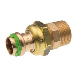 Buderus Logafix Rotguss Durchgangsverschraubung Innen/Außengewinde flach 42mm x R 1... BUDERUS-7738327065 4057749639394 (Abb. 1)