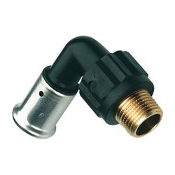 Buderus Pressfitting Standard PVDF Winkel 90 Grad Außengewinde 32mm x 1", Presskont... BUDERUS-7738334109 5414764037991 (Abb. 1)
