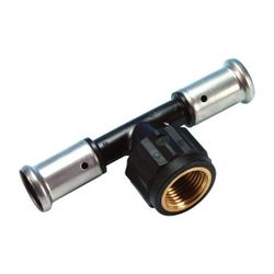 Buderus T-Stück Abgang Innengewinde 20mm x 3/4" x 20mm PVDF Pressfitting, Presskont... BUDERUS-7738334159 5414764014602 (Abb. 1)