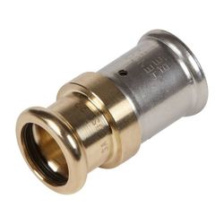 Buderus Press-Übergang auf Kupfer 26x28mm Brass Pressfitting, Presskontur BE... BUDERUS-7738334208 5414764392205 (Abb. 1)