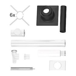 Buderus Abgaspaket GA-K Schachtabdeckung PP GA-K, DN 80/125, 10m Abgasleitung... BUDERUS-7739600546 4051516188719 (Abb. 1)