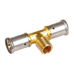 Buderus T-Stück Außengewinde 20mm x 1/2" x 20mm Brass Pressfitting... BUDERUS-7738338348 5414764015746 (Abb. 1)