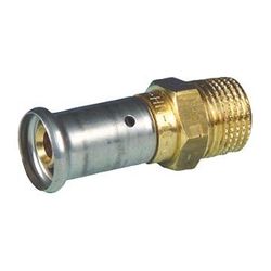 Buderus Übergangsfitting Außengewinde 16mm x 3/4" Brass Pressfitting... BUDERUS-7738338374 5414764369740 (Abb. 1)