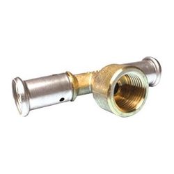 Buderus T-Stück Innengewinde 26mm x 1/2" x 26mm Brass Pressfitting... BUDERUS-7738338342 5414764014169 (Abb. 1)
