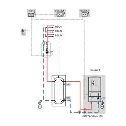 Buderus Logaplus Paket W507, Gas-Brennwertgerät GB272-85H R5313, Pumpgruppe, TL1 oh... BUDERUS-7739621292 4062321600723 (Abb. 1)