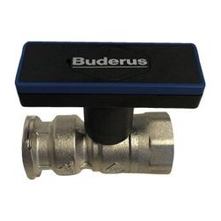 Buderus Logafix Pumpenkugelhahn 1 1/4" mit Sperrventil PN 10 Messing vernickelt... BUDERUS-7738342217 4062321594022 (Abb. 1)