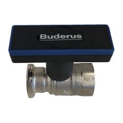 Buderus Logafix Pumpenkugelhahn 11/4 PN 10 Messing vernickelt... BUDERUS-7738342215 4062321594008 (Abb. 1)