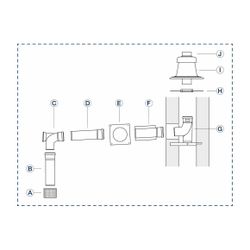 Buderus Grundbausatz GA, d. 110 für Wärmeerzeuger mit KAS nach oben... BUDERUS-7738113082 4062321260217 (Abb. 1)