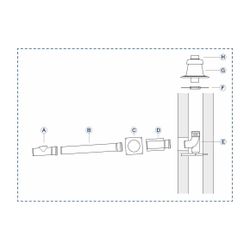 Buderus Grundbausatz GA, d. 80 für Wärmeerzeuger mit KAS nach hinten... BUDERUS-7738112752 4062321056438 (Abb. 1)