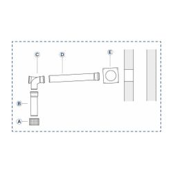 Buderus Grundbausatz GN, d. 80mm für Wärmeerzeuger mit KAS nach oben... BUDERUS-7738112563 4057749842039 (Abb. 1)