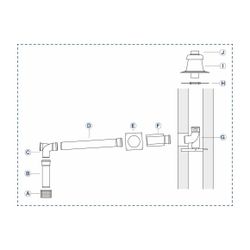 Buderus Grundbausatz GA, d. 80 Edelstahl für Wärmeerzeuger mit KAS nach oben... BUDERUS-7738112561 4057749783998 (Abb. 1)