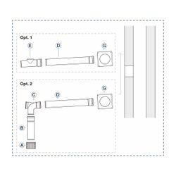 Buderus Grundbausatz GN, d. 80mm für Wärmeerzeuger mit KAS nach oben... BUDERUS-7738112563 4057749842039 (Abb. 1)