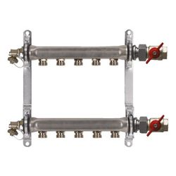 Buderus Logafloor Heizkreis-Verteiler HVE-EE-BK Heizkreisverteiler Edelstahl, 6 Kreis... BUDERUS-80425446 4026115216514 (Abb. 1)