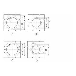 Buderus Brennerplatte 16x440x440mm V2 Zubehor Brennerloch 325, Lochkreis 400, M12... BUDERUS-63030809 4054925240207 (Abb. 1)