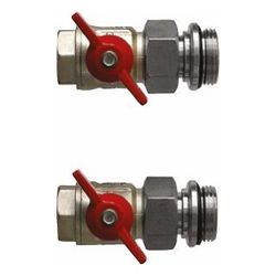 Buderus Logafloor Kugelhahn-Set KHSE 1x1... BUDERUS-80425310 4054925633832 (Abb. 1)