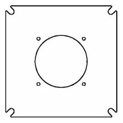 Buderus Brennerplatte GE615, 430x430mm Brennerloch 230, Lochkreis 280, M12... BUDERUS-7057634 4057749929624 (Abb. 1)