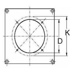 Buderus Brennerplatte GE515, 320x320mm Brennerloch 160, Lochkreis 224, M8... BUDERUS-63026869 4010009180203 (Abb. 1)