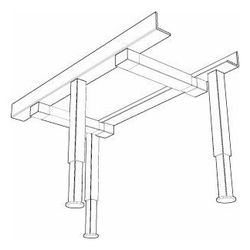 Buderus Traglager für Nachheizkästen höhenverstellbar dreifüßig... BUDERUS-4111780 4057749928214 (Abb. 1)