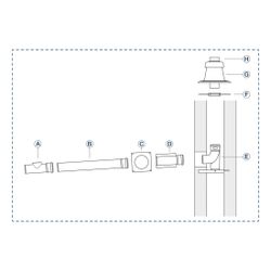 Buderus Grundbausatz GA, d. 80 für Wärmeerzeuger mit KAS nach hinten... BUDERUS-7738112752 4062321056438 (Abb. 1)