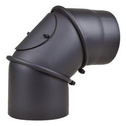 Buderus Abgasrohrbogen 150x2mm 90 Grad Tür, Gussgrau... BUDERUS-80345044 4010009227946 (Abb. 1)