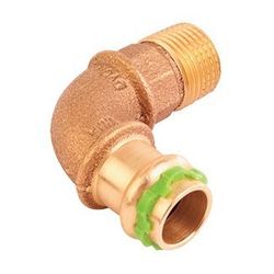 Buderus Logafix Rotguss Bogen 90 Grad Innen/Außengewinde 15mm x R 1/2" mit V-Kontur... BUDERUS-7738326945 4057749638199 (Abb. 1)