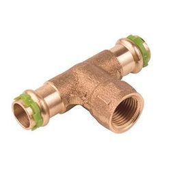 Buderus Logafix Rotguss T-Stück Innen/Innengewinde/Innen 54mm x Rp 1/2" x 54mm mit ... BUDERUS-7738326971 4057749638458 (Abb. 1)