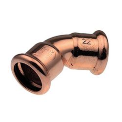Buderus Logafix Kupfer Bogen 45 Grad Innen/Innen 66,7mm mit M-Kontur... BUDERUS-7738326428 4057749633170 (Abb. 1)