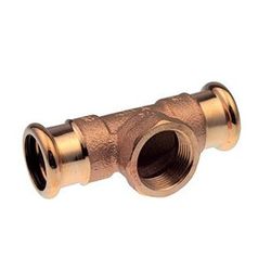 Buderus Logafix Rotguss T-Stück Innen/Innengewinde/Innen 54X Rp 1/2" x 54mm mit M-K... BUDERUS-7738326632 4057749635204 (Abb. 1)