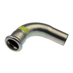 Buderus Logafix Edelstahl Gas Bogen 90 Grad Innen/Außen 15mm mit M-Presskontur... BUDERUS-7738327613 4057749643407 (Abb. 1)