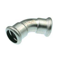 Buderus Logafix Edelstahl Bogen 45 Grad Innen/Innen 35mm mit M-Kontur... BUDERUS-7738326036 4057749446725 (Abb. 1)